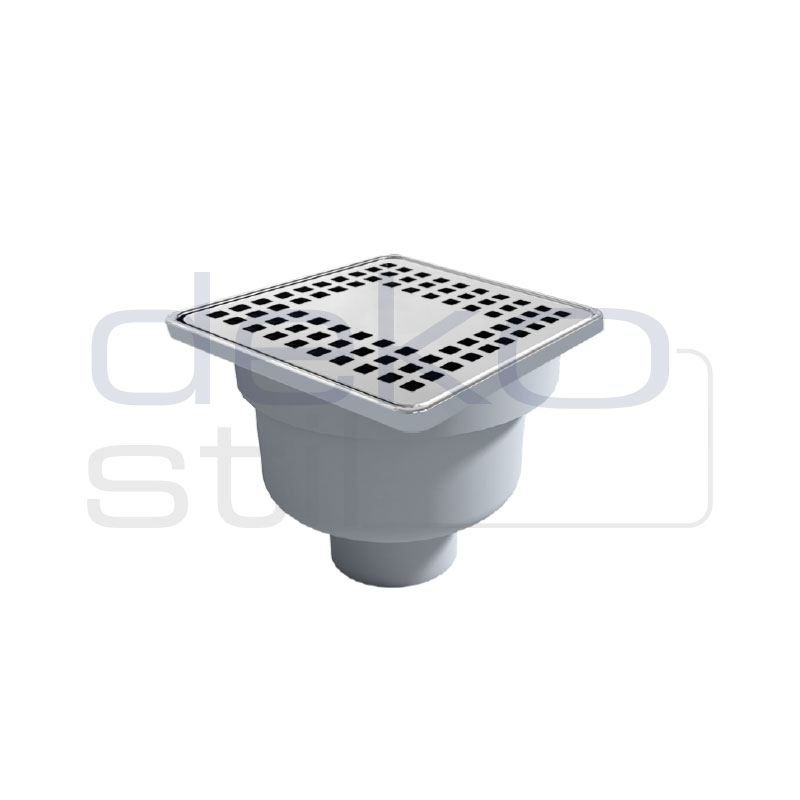 10x10 cm Paslanmaz Çerçeveli Banyo Süzgeci 